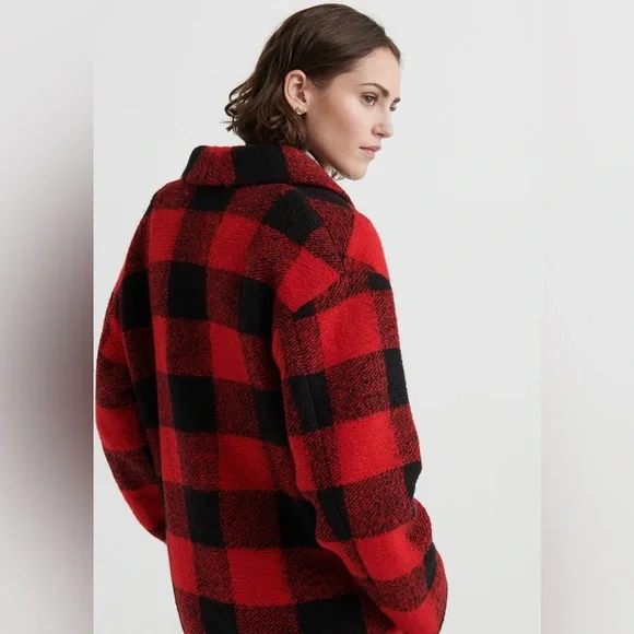 Lucky Brand Buffalo Check Coat | Large - Picture 3 of 13